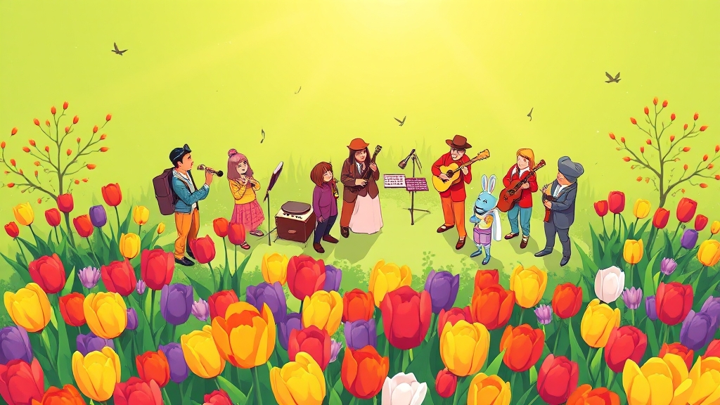 2025 튤립 축제 기본 정보 (cartoon 스타일)