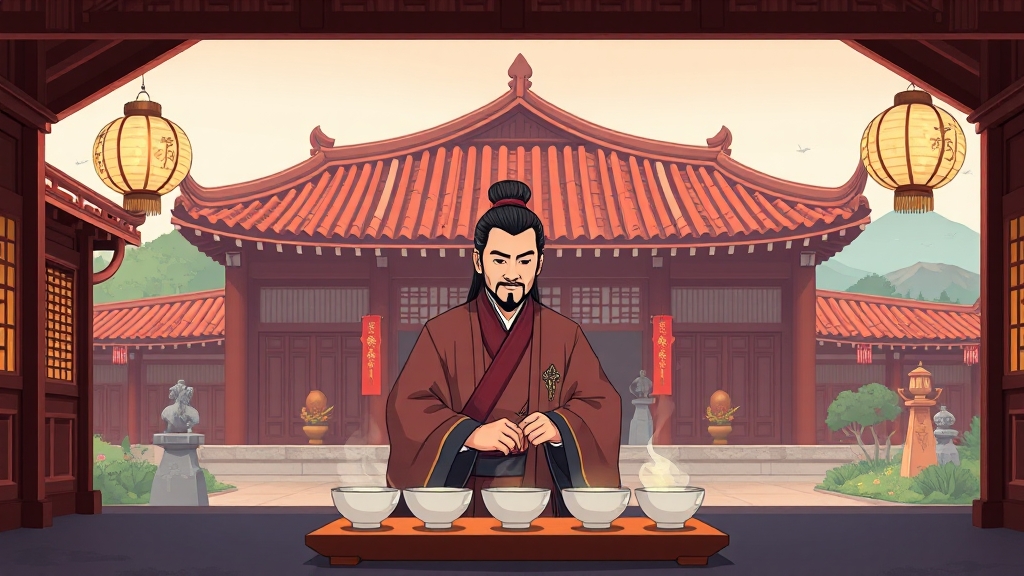 선교장의 전통 가옥 (cartoon 스타일)