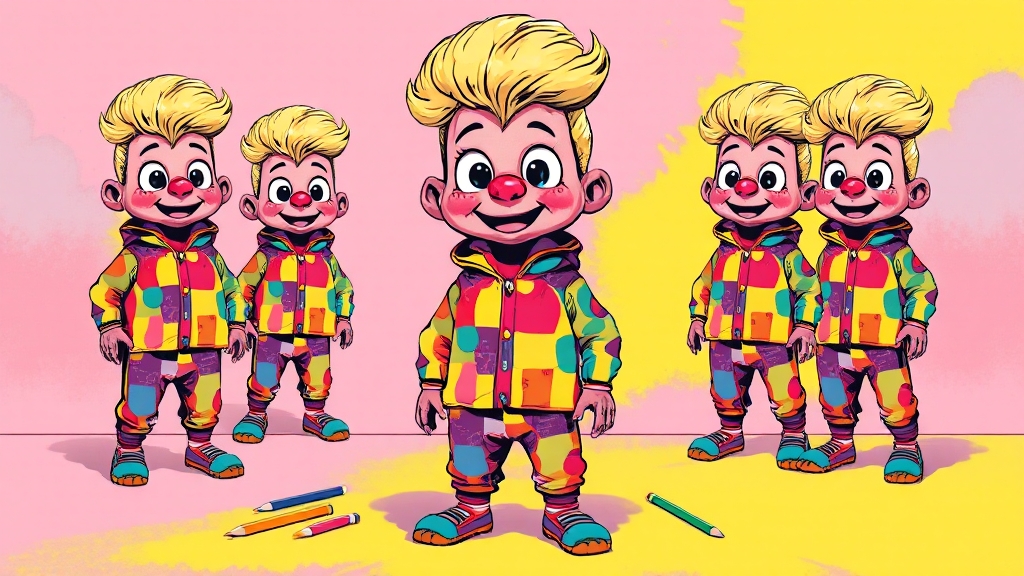 실생활에 유용한 캐릭터 굿즈 (popart 스타일)