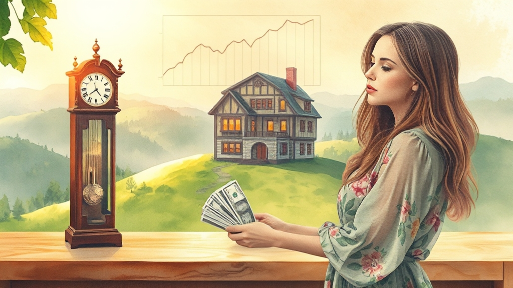 퇴직금 중간정산, 장점과 단점 비교 (watercolor 스타일)