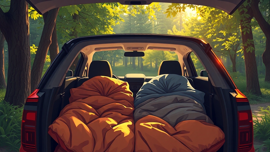 안전하고 편안한 차박 꿀팁 (illustration 스타일)