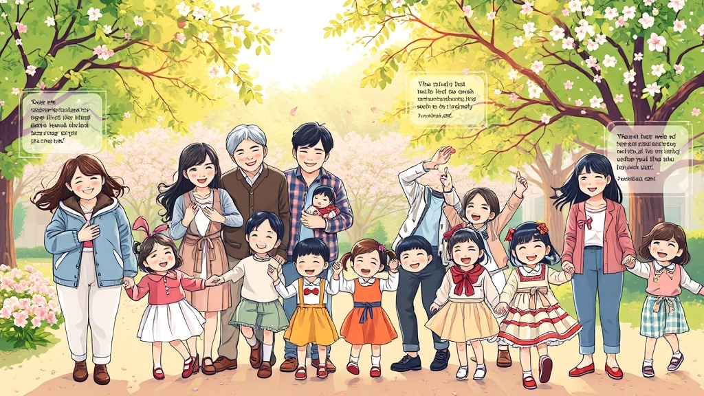 다른 다자녀 정책과 차이점은? (illustration 스타일)