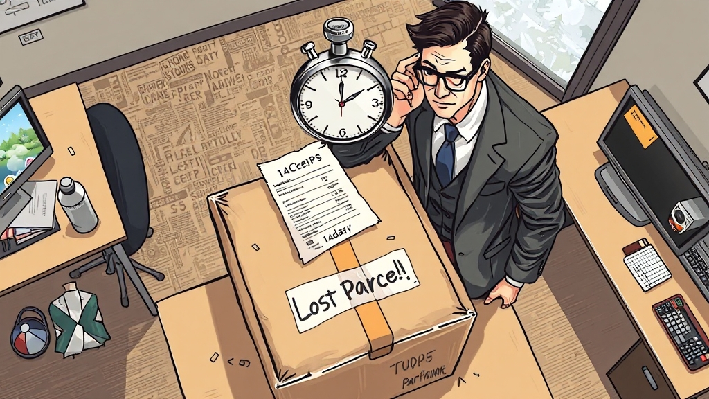 택배 분실! 즉시 확인 절차 (illustration 스타일)