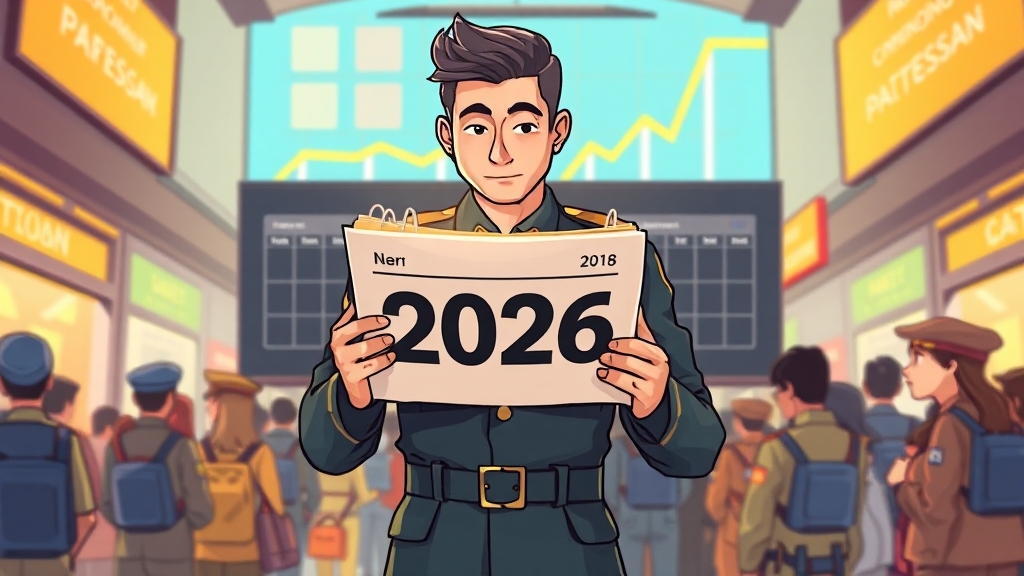 입영일자 본인선택, 핵심은? (cartoon 스타일)