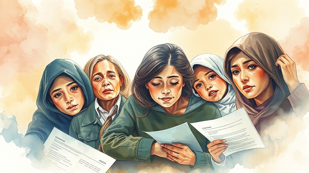 산재사망사고 시 보상금 청구 (watercolor 스타일)