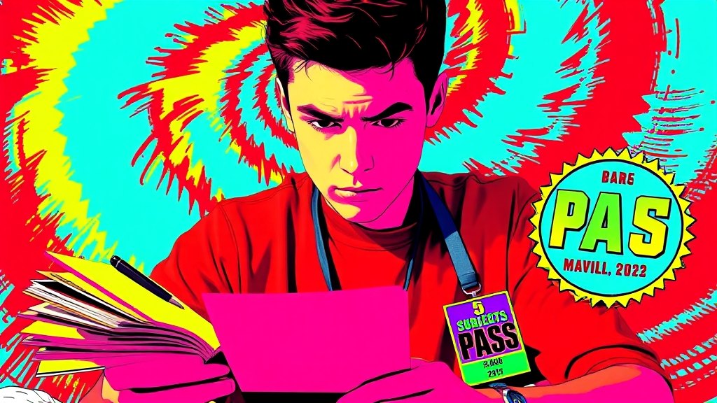 시험 과목 구성 및 학습 전략 (popart 스타일)