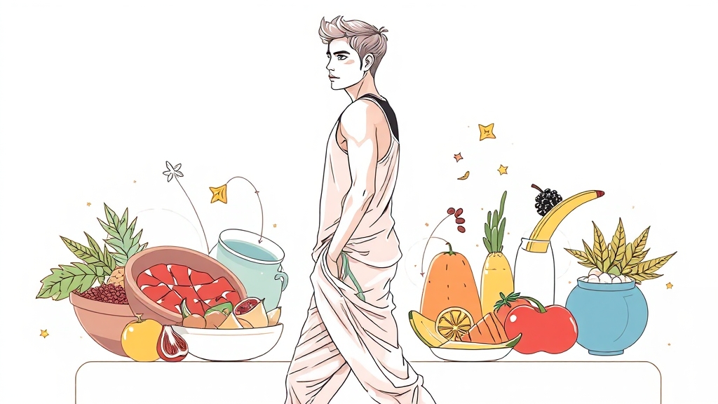 급격한 다이어트, 왜 위험할까? (illustration 스타일)