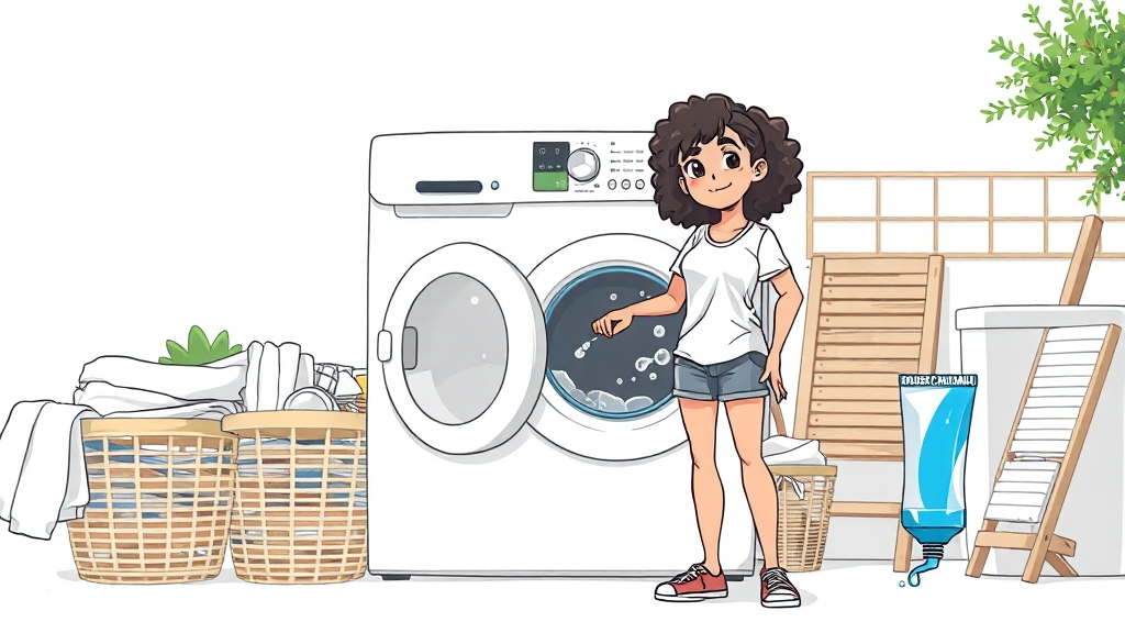 세탁 시 주의사항 & FAQ (cartoon 스타일)