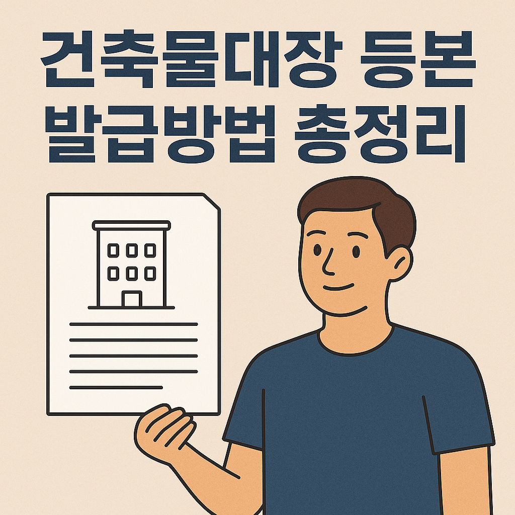 건축물 대장 등본 초본 발급방법