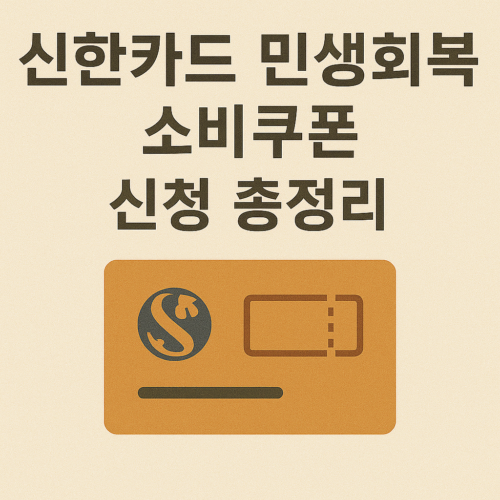 신한카드 소비쿠폰 신청 총정리