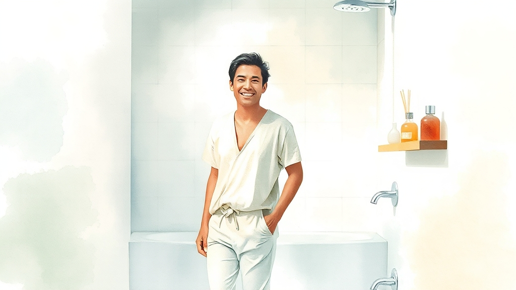 개인 위생, 땀 냄새 관리의 기본! (watercolor 스타일)