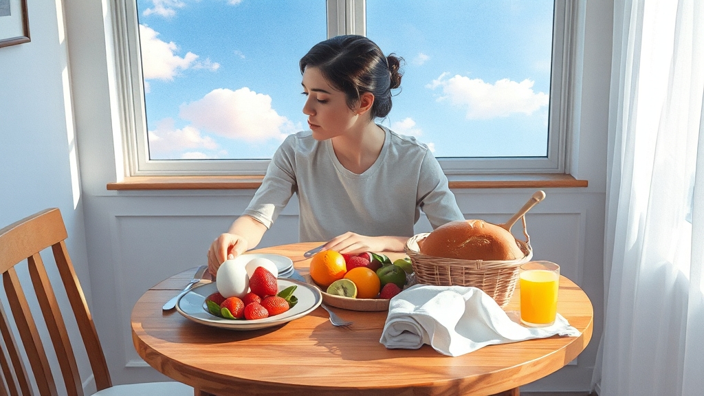 아침 식사, 왜 중요할까요? (watercolor 스타일)