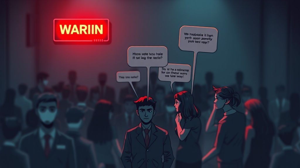 온라인 모욕죄, 더 조심해야 해요! (illustration 스타일)