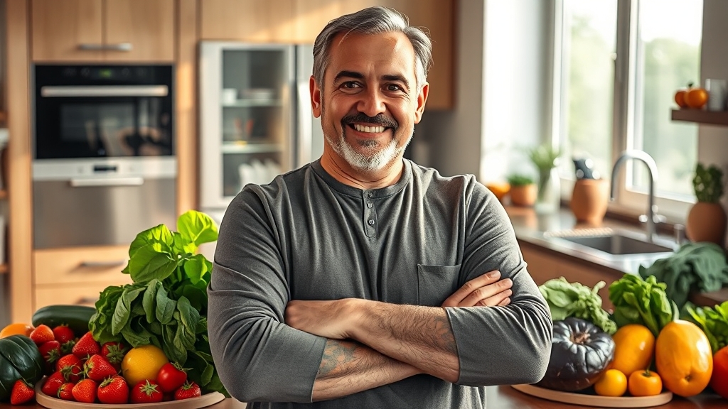 위암 예방 생활 & 식습관 (realistic 스타일)