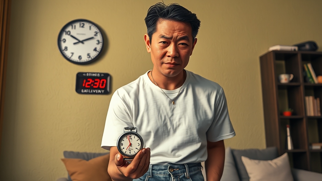 배달 지연, 늦지 않게 받으려면? (realistic 스타일)