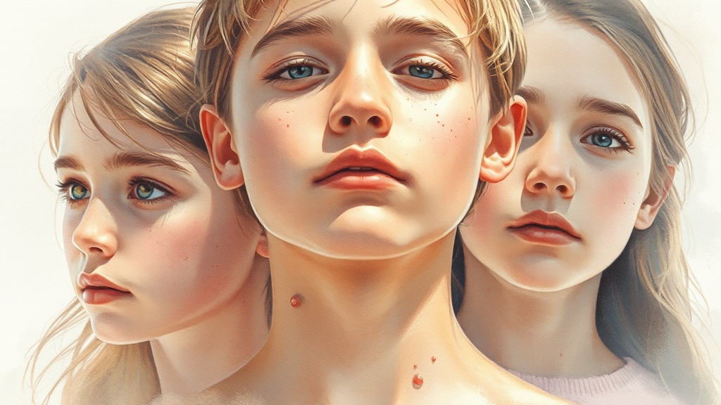 편평사마귀, 원인과 특징은? (watercolor 스타일)