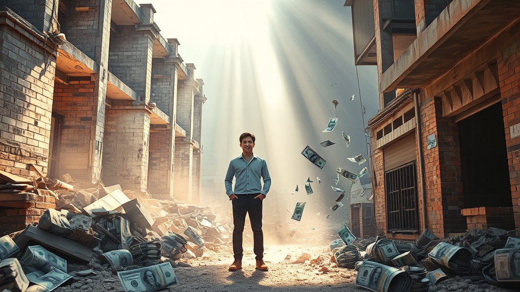 점포 철거비 지원 (realistic 스타일)