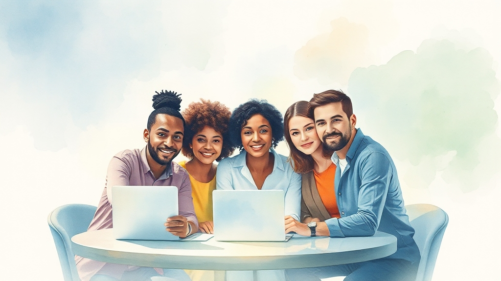 재창업 지원 정책의 미래 (watercolor 스타일)