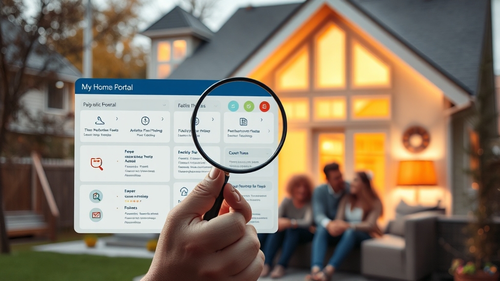 공공주택, 마이홈포털로 쉽게 신청하기 (realistic 스타일)