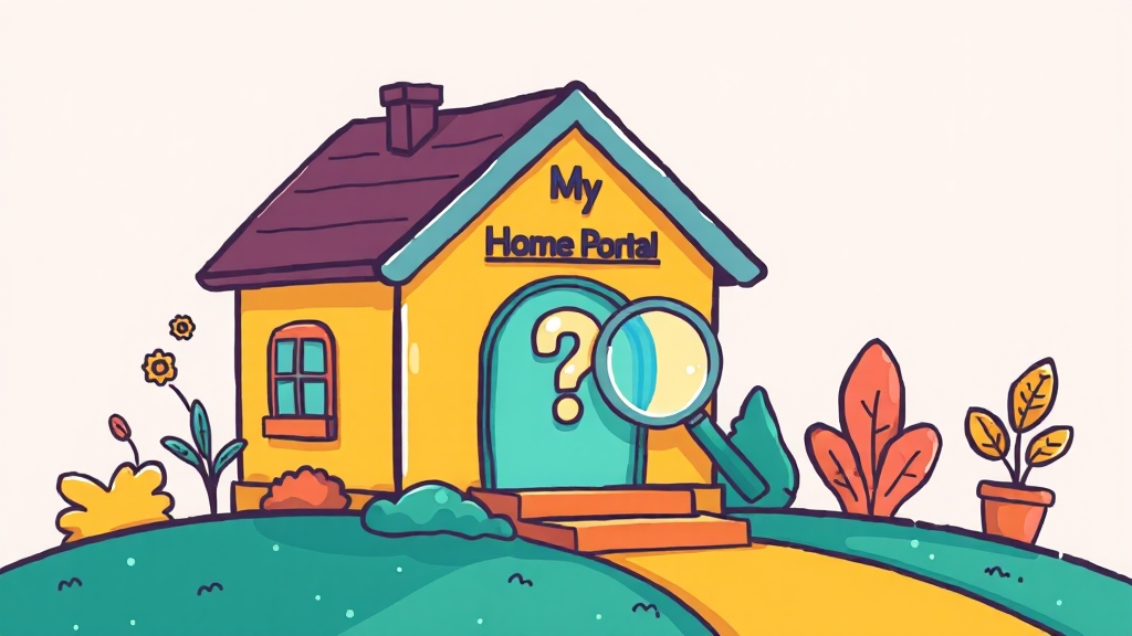 마이홈포털 FAQ, 궁금증 해결 (cartoon 스타일)