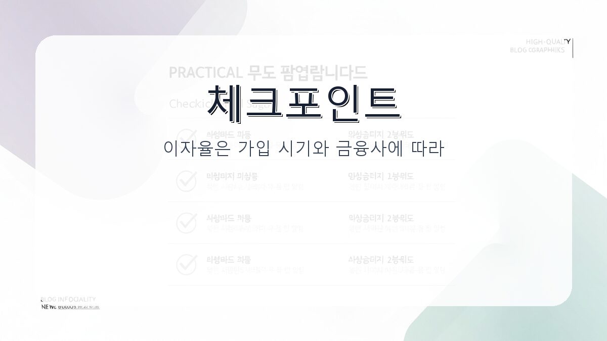 청년미래적금 이자율: 청년을 위한 적금 선택 가이드 카드뉴스 2