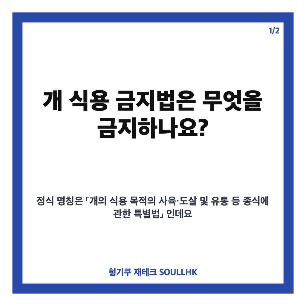 개 식용 금지법 시행 앞둔 마지막 복날, 현재 상황과 남은 과제 총정리 본문 이미지 1