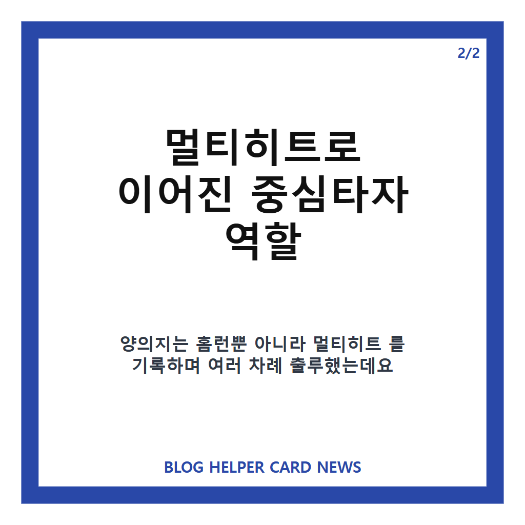양의지, 달아나는 홈런으로 만든 6회 솔로포와 멀티히트 활약 본문 이미지 2