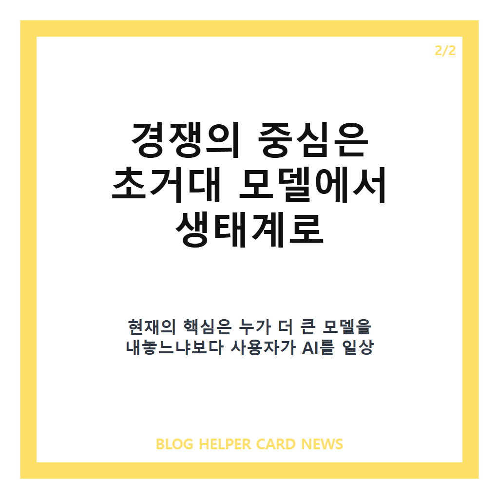 생성형 AI 기술 경쟁은: 생성형 AI 기술 경쟁, 미중 패권과 빅테크 생태계 확장 분석 본문 이미지 2