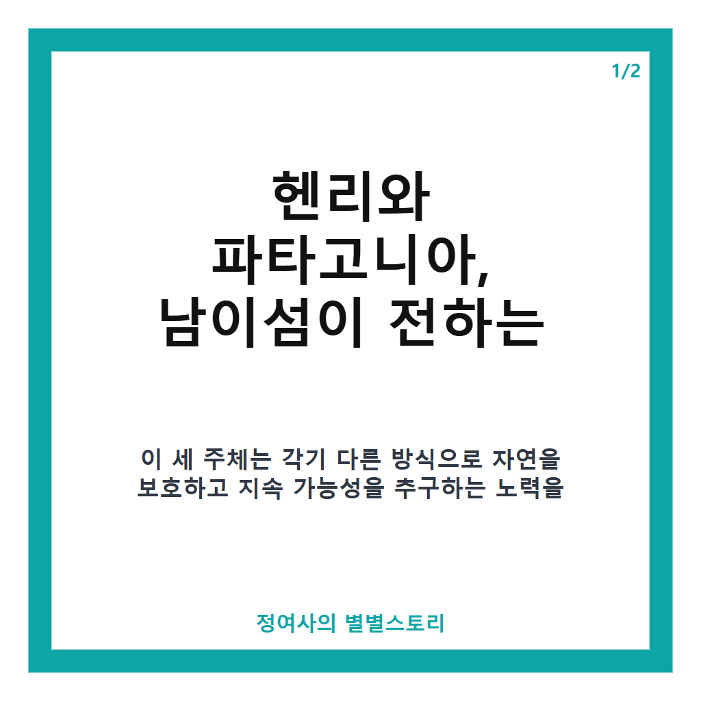 헨리와 파타고니아, 남이섬이 전하는 자연보전 메시지와 실시간 검색어 1위 배경 본문 이미지 1