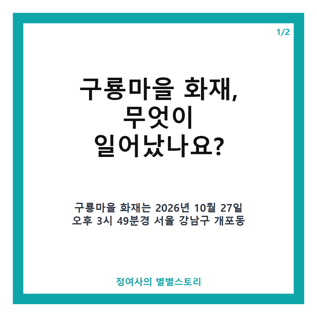 구룡마을 화재 진압 계속, 강풍과 용수 부족 속 진화 작업 현황 본문 이미지 1