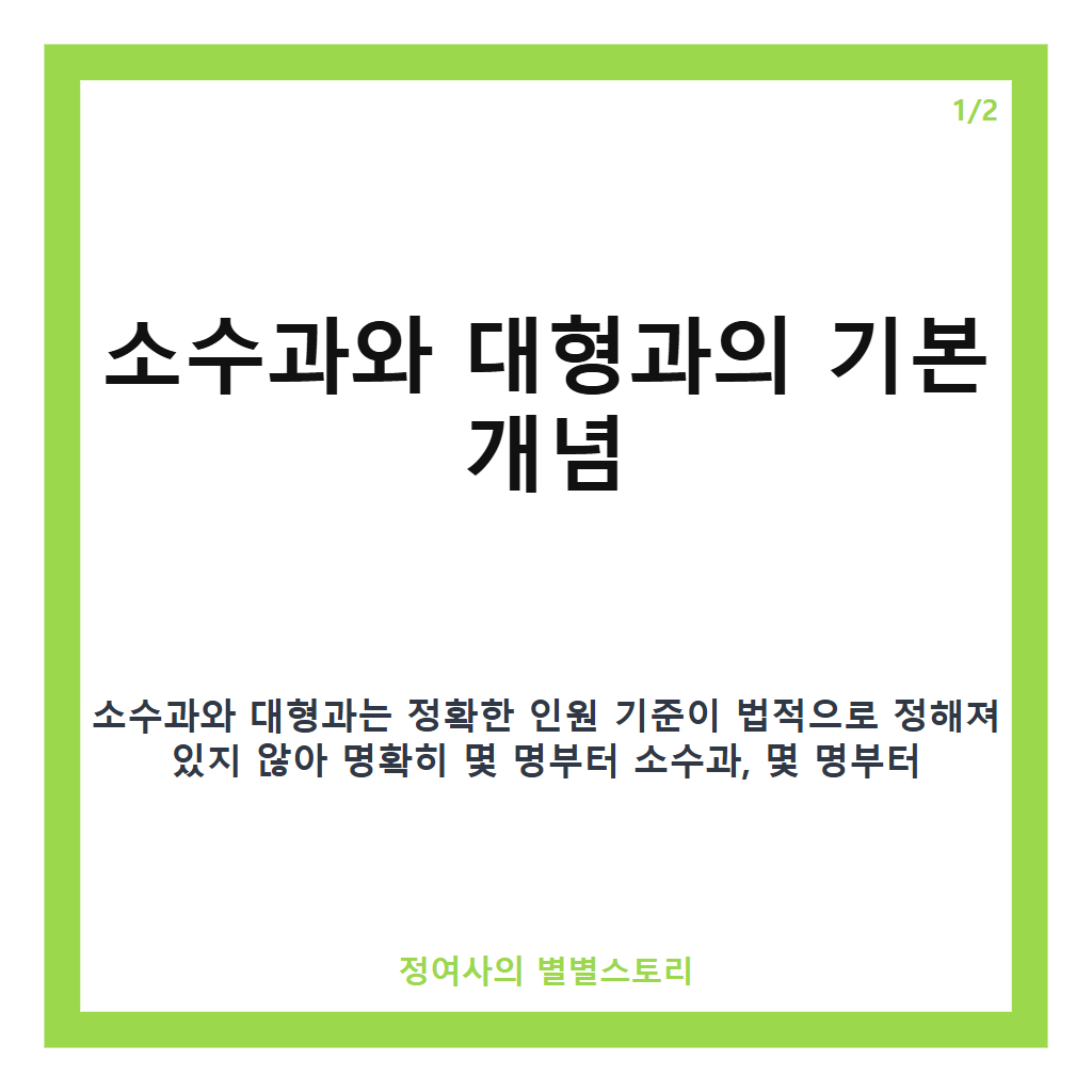 소수과 대형과 기준 핵심 정리 카드뉴스 1