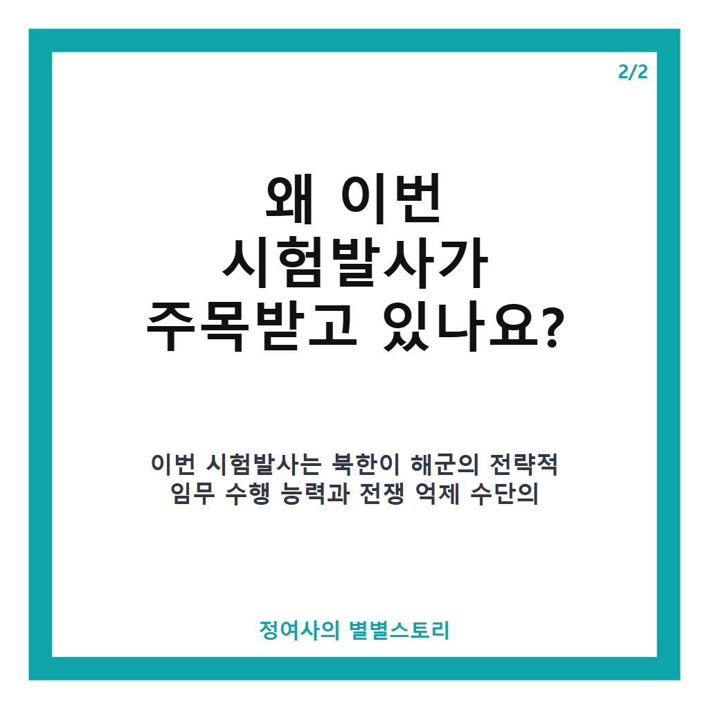 잠수함발사 전략순항미사일 시험발사, 북한 미사일총국 주관 동해서 2종 발사 현황 분석 본문 이미지 2