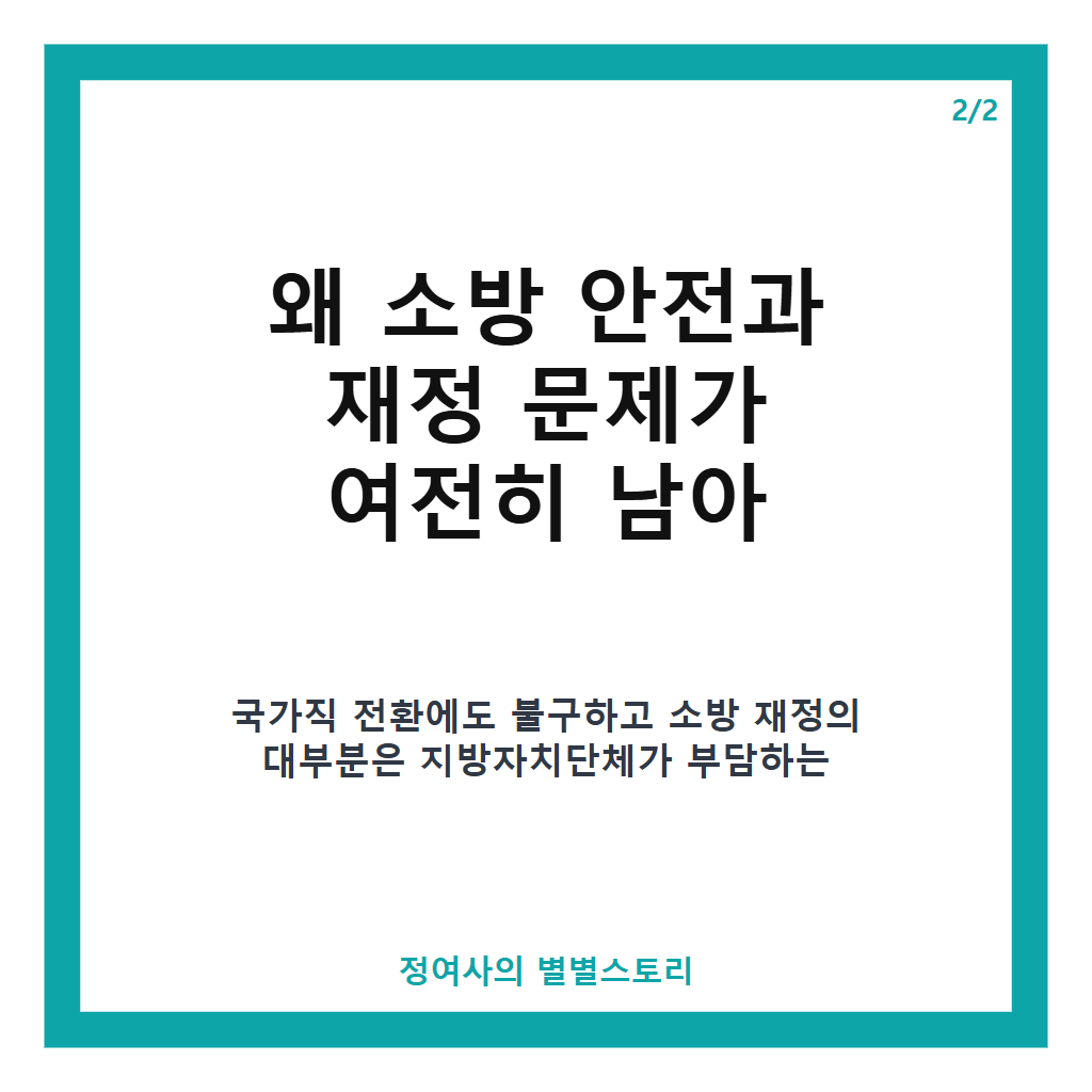 소방관 순직 잇따르는데 국가직 전환 6년 후에도 남은 소방 안전과 재정 문제 집중 분석 본문 이미지 2