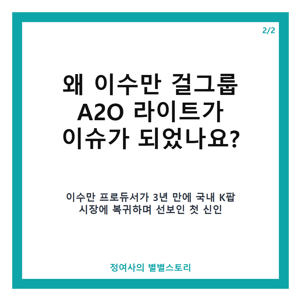 이수만 걸그룹 A2O 라이트 데뷔 직후 멜론 차트 1위 기록과 인기 급상승 분석 본문 이미지 2
