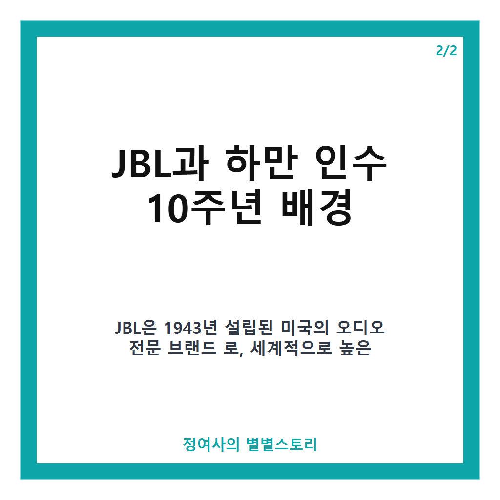 삼성전자 JBL 행사 80주년 기념 특별 전시와 하만 인수 10주년 의미 본문 이미지 2